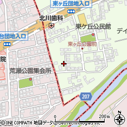 熊本県菊池郡菊陽町津久礼2098-62周辺の地図