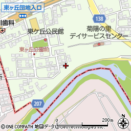 熊本県菊池郡菊陽町津久礼2098-83周辺の地図