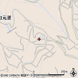 長崎県諫早市多良見町元釜75周辺の地図