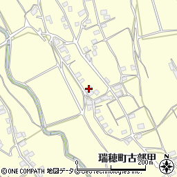 長崎県雲仙市瑞穂町古部甲722周辺の地図