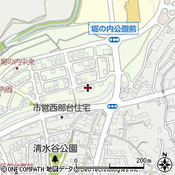 長崎県諫早市堀の内町17周辺の地図