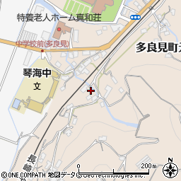 長崎県諫早市多良見町元釜573周辺の地図