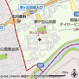 熊本県菊池郡菊陽町津久礼2098-90周辺の地図