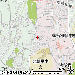 長崎県諫早市城見町41-3周辺の地図