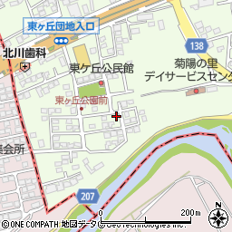 熊本県菊池郡菊陽町津久礼2098-95周辺の地図