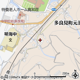 長崎県諫早市多良見町元釜522周辺の地図