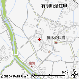 長崎県島原市有明町湯江甲606-1周辺の地図