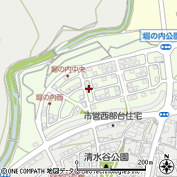 長崎県諫早市堀の内町14周辺の地図