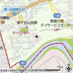 熊本県菊池郡菊陽町津久礼2098-87周辺の地図