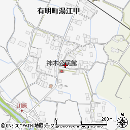 長崎県島原市有明町湯江甲695周辺の地図