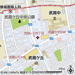 熊本武蔵ヶ丘団地郵便局 ＡＴＭ周辺の地図