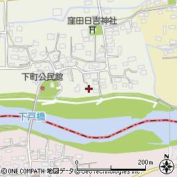 熊本県菊池郡大津町下町107周辺の地図