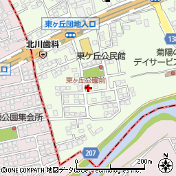 熊本県菊池郡菊陽町津久礼2098-73周辺の地図