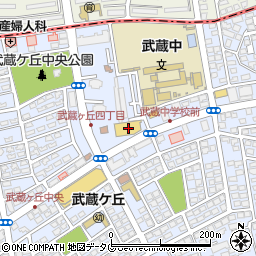 ダイソー熊本武蔵ヶ丘店周辺の地図