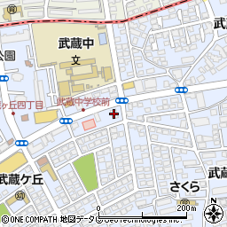 早稲田スクール武蔵ケ丘校周辺の地図