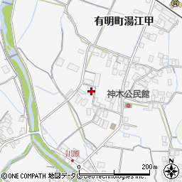 長崎県島原市有明町湯江甲602-1周辺の地図