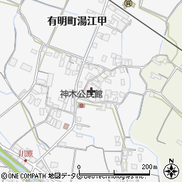 長崎県島原市有明町湯江甲695-1周辺の地図