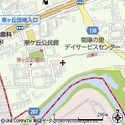 熊本県菊池郡菊陽町津久礼2098-79周辺の地図