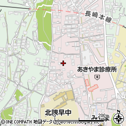 長崎県諫早市城見町41-13周辺の地図