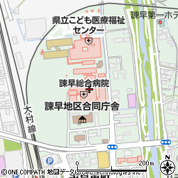 JCHO諫早総合病院周辺の地図