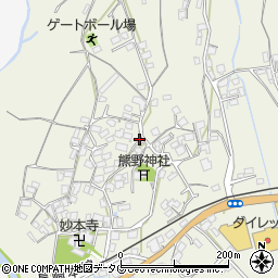 長崎県諫早市小豆崎町周辺の地図