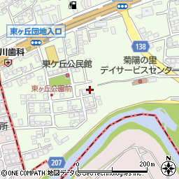 熊本県菊池郡菊陽町津久礼2098-77周辺の地図