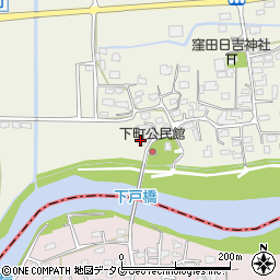 熊本県菊池郡大津町下町77-6周辺の地図
