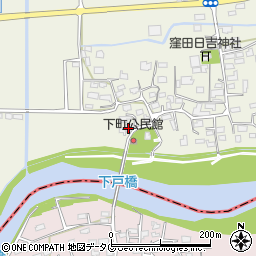 熊本県菊池郡大津町下町77-4周辺の地図