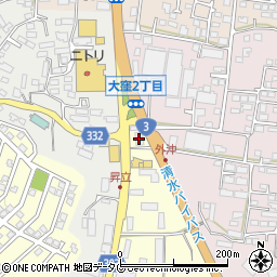 金太郎倶楽部　熊本店周辺の地図