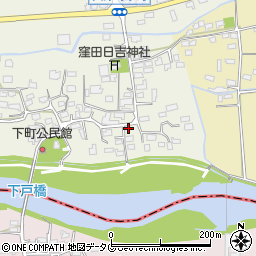 熊本県菊池郡大津町下町121周辺の地図