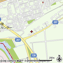 熊本県菊池郡菊陽町津久礼1999周辺の地図