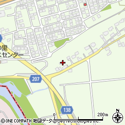 熊本県菊池郡菊陽町津久礼1999周辺の地図