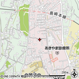 長崎県諫早市城見町42-20周辺の地図