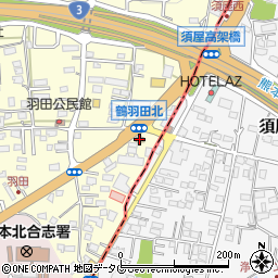 モスバーガー熊本飛田バイパス店周辺の地図