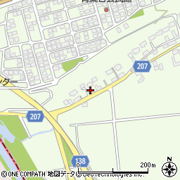 熊本県菊池郡菊陽町津久礼2001周辺の地図