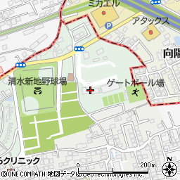 熊本市北部クリーンセンター周辺の地図