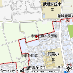 熊本県菊池郡菊陽町津久礼3710周辺の地図