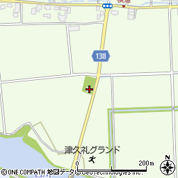 熊本県菊池郡菊陽町津久礼1172-1周辺の地図