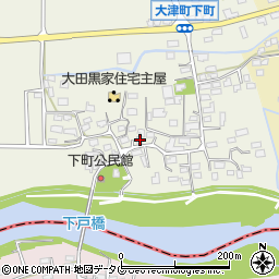 熊本県菊池郡大津町下町193周辺の地図