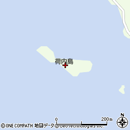 荷内島周辺の地図