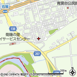 熊本県菊池郡菊陽町津久礼1977-30周辺の地図