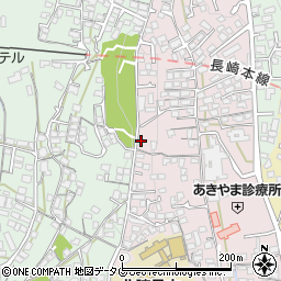 長崎県諫早市城見町46-1周辺の地図