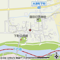 熊本県菊池郡大津町下町192周辺の地図