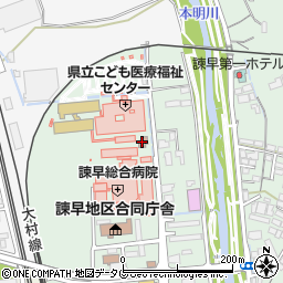 長崎家庭裁判所諫早出張所周辺の地図
