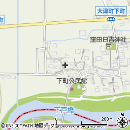 熊本県菊池郡大津町下町214周辺の地図