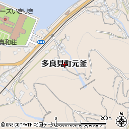 長崎県諫早市多良見町元釜周辺の地図