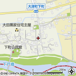 熊本県菊池郡大津町下町186周辺の地図