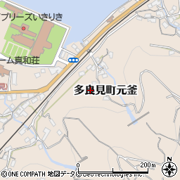 長崎県諫早市多良見町元釜27周辺の地図
