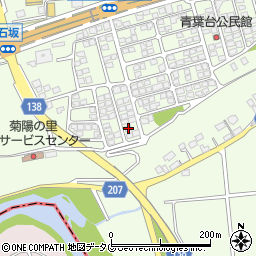 熊本県菊池郡菊陽町津久礼1977-37周辺の地図