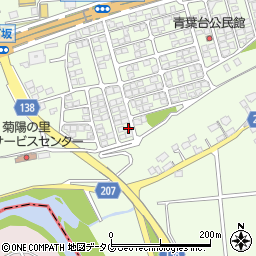 熊本県菊池郡菊陽町津久礼1977-45周辺の地図